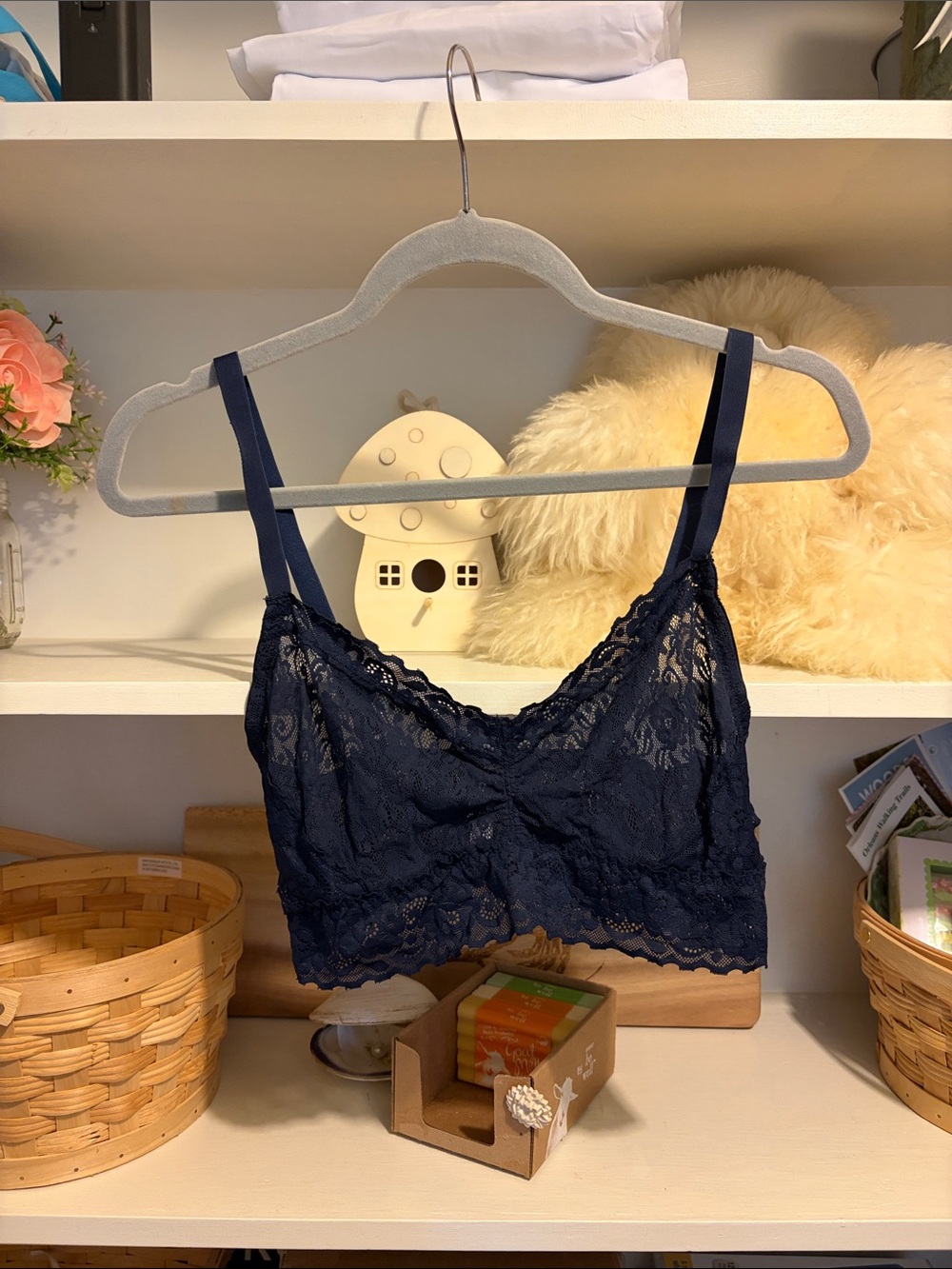 Navy Lace Bralette - Women Intimates & Sleepwear S/M